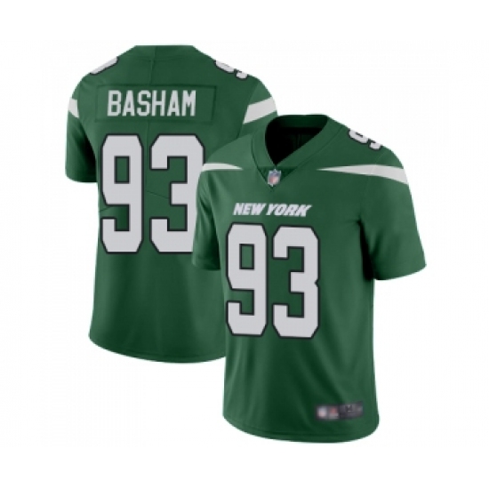 Men's New York Jets #93 Tarell Basham Green Team Color Vapor Untouchable Limited Player Football Jersey - Ujersey