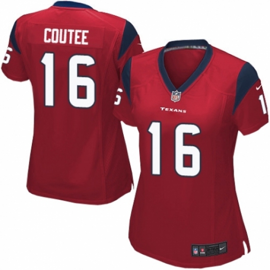 Women's Nike Houston Texans #16 Keke Coutee Game Red Alternate NFL Jersey - Ujersey
