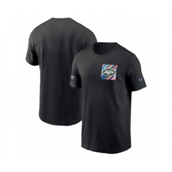 Men's New York Jets Black 2023 Crucial Catch Sideline Tri-Blend T-Shirt - Ujersey