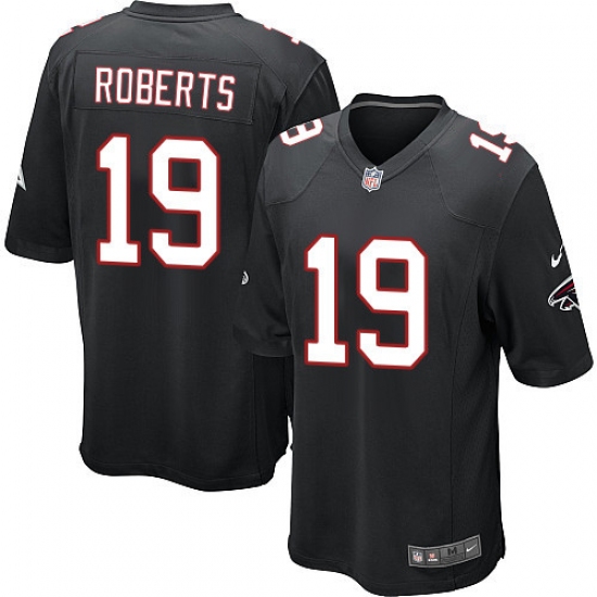 Men's Nike Atlanta Falcons #19 Andre Roberts Game Black Alternate NFL Jersey - Ujersey