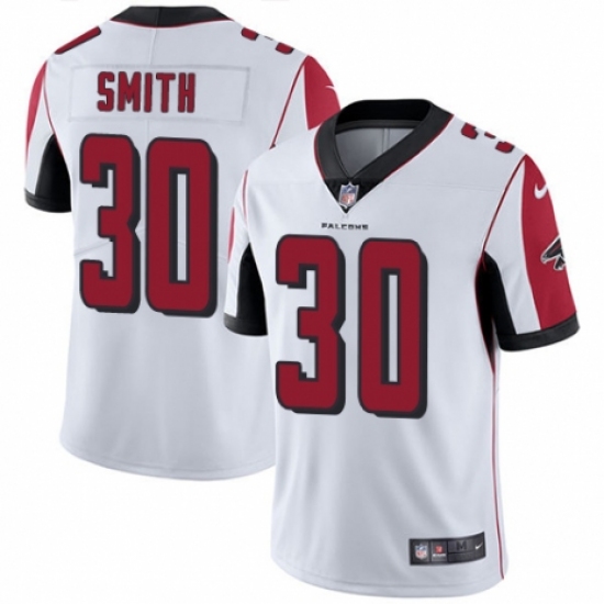 Men's Nike Atlanta Falcons #30 Ito Smith White Vapor Untouchable Limited Player NFL Jersey - Ujersey
