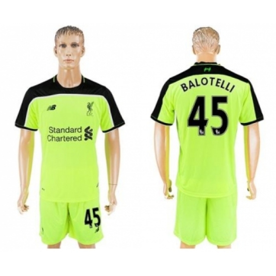 Liverpool #45 Balotelli Sec Away Soccer Club Jersey