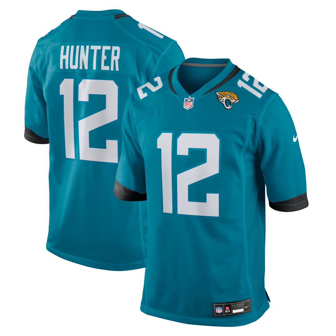 Men's Jacksonville Jaguars Travis Hunter Nike Teal Team Game Jersey