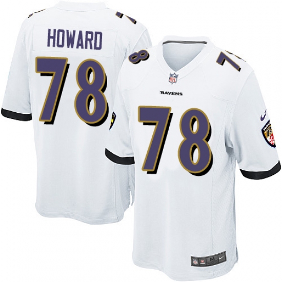 Men's Nike Baltimore Ravens #78 Austin Howard Game White NFL Jersey - Ujersey