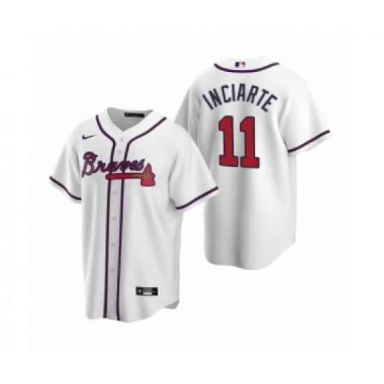 Youth Atlanta Braves #11 Ender Inciarte Nike White 2020 Replica Home Jersey - Ujersey