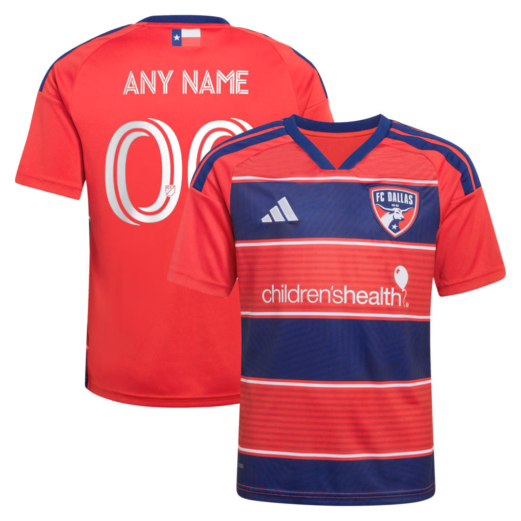 Youth FC Dallas adidas Red 2026 DNA Kit Replica Custom Jersey - Ujersey NHL