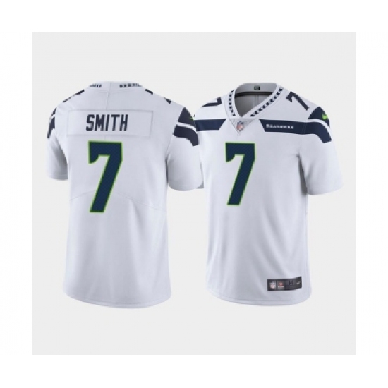 Men's Seattle Seahawks #7 Geno Smith White Vapor Untouchable Limited Stitched Jersey - Ujersey