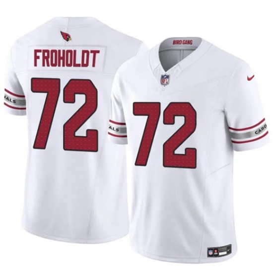 Men's Arizona Cardinals #72 Hjalte Froholdt White 2025 F.U.S.E. Vapor Untouchable Limited Football Stitched Jersey - Ujersey