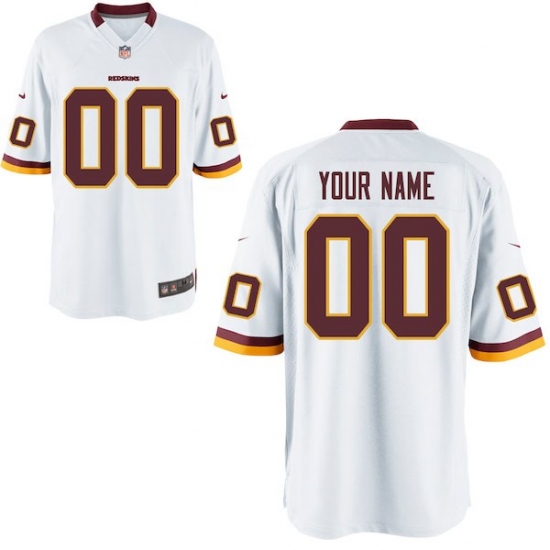 Nike Men's Washington Redskins Customized Game White Jersey - Ujersey