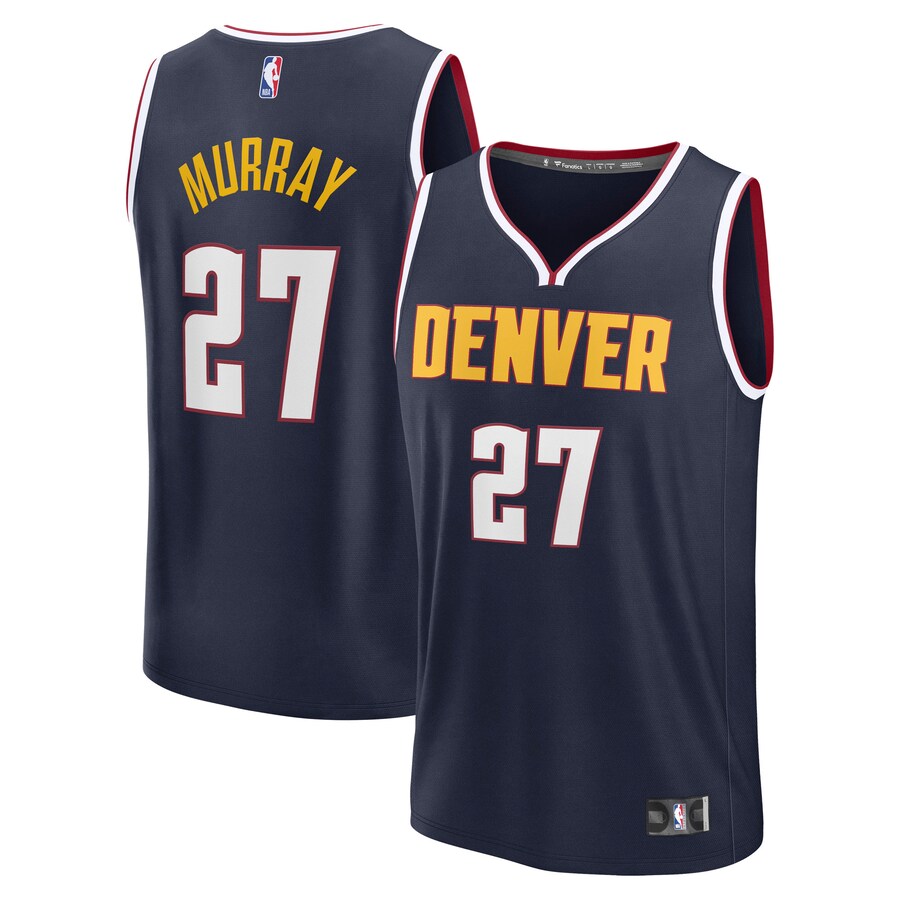 Men's Denver Nuggets Jamal Murray Fanatics Navy Fast Break Replica Player Jersey - Icon Edition - Ujersey