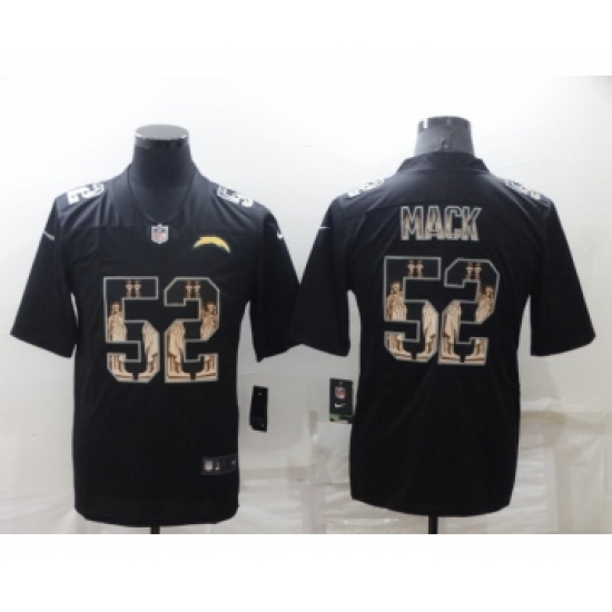 Men's Los Angeles Chargers #52 Khalil Mack Black Statue Of Liberty Limited Stitched Jersey - Ujersey
