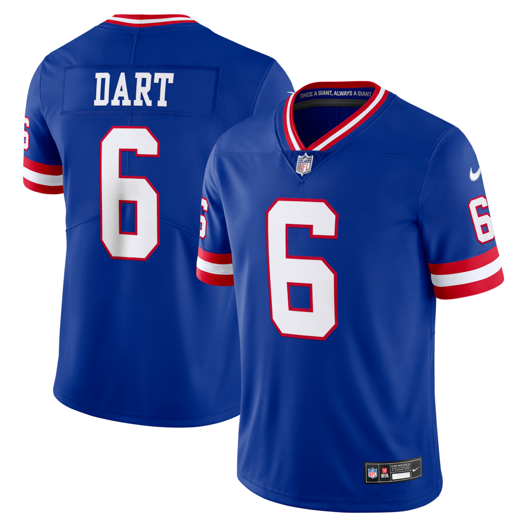Men's New York Giants Jaxson Dart Nike Royal Legacy Vapor Untouchable Stitched Limited Jersey - Ujersey