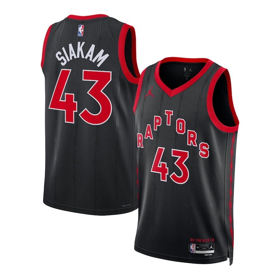 Unisex Toronto Raptors Pascal Siakam Jordan Brand Black Swingman Jersey - Statement Edition - Ujersey NHL