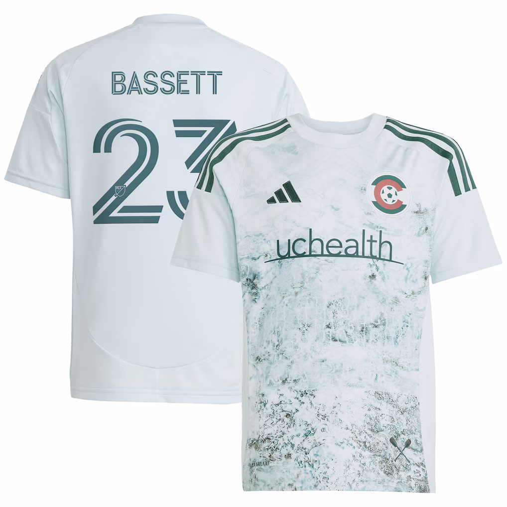 Youth Colorado Rapids Cole Bassett adidas Green 2025 Headwaters Replica Player Jersey - Ujersey NHL
