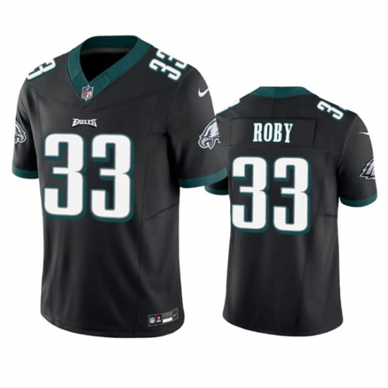 Men's Philadelphia Eagles #33 Bradley Roby Black 2023 F.U.S.E. Vapor Untouchable Limited Football Stitched Jersey - Ujersey
