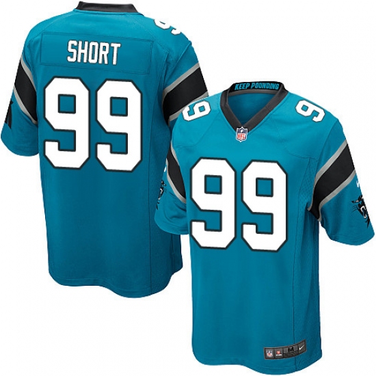 Men's Nike Carolina Panthers #99 Kawann Short Game Blue Alternate NFL Jersey - Ujersey