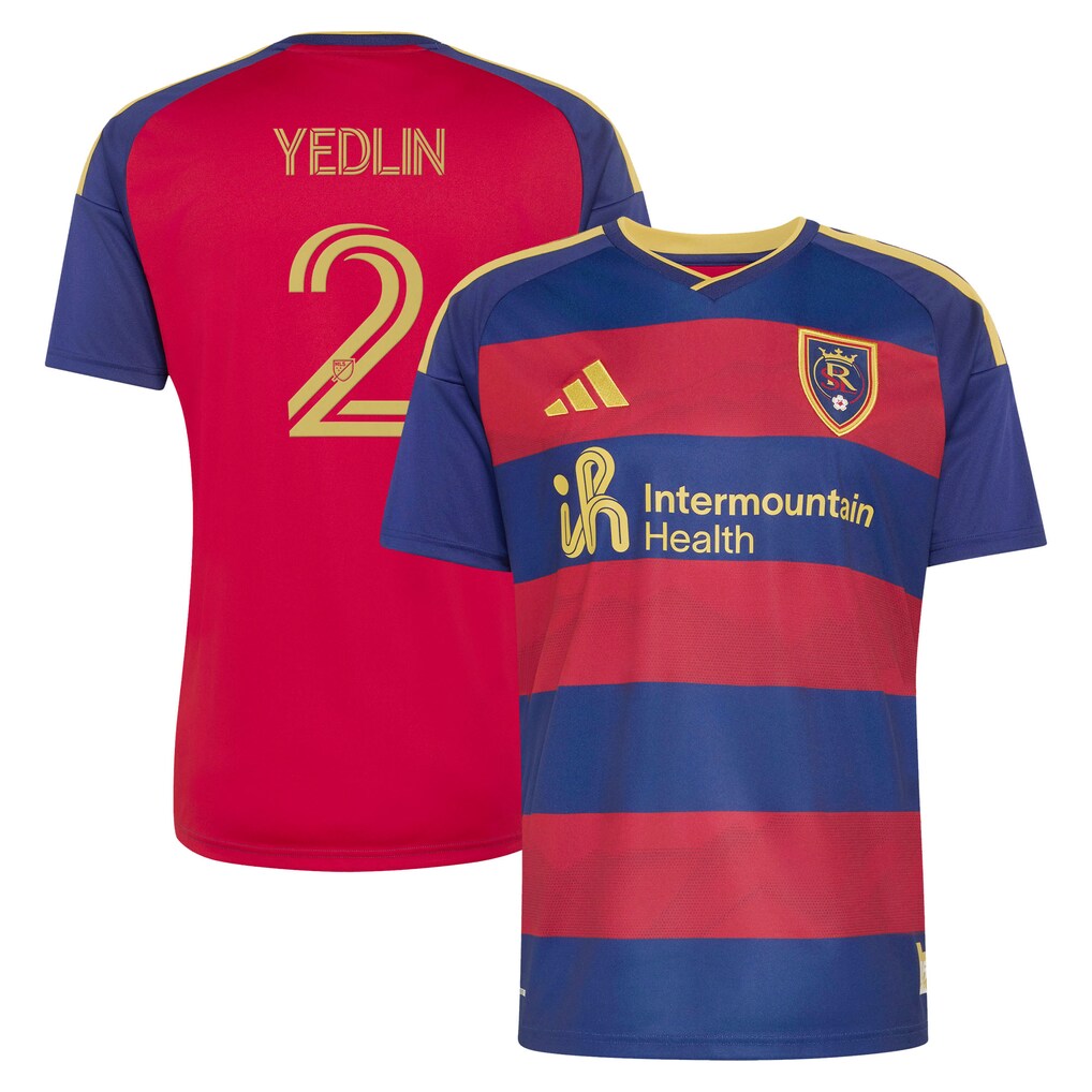 Men's Real Salt Lake DeAndre Yedlin adidas Red 2026 The Switchback Replica Jersey - Ujersey