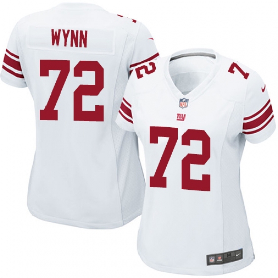 Women's Nike New York Giants #72 Kerry Wynn Game White NFL Jersey - Ujersey