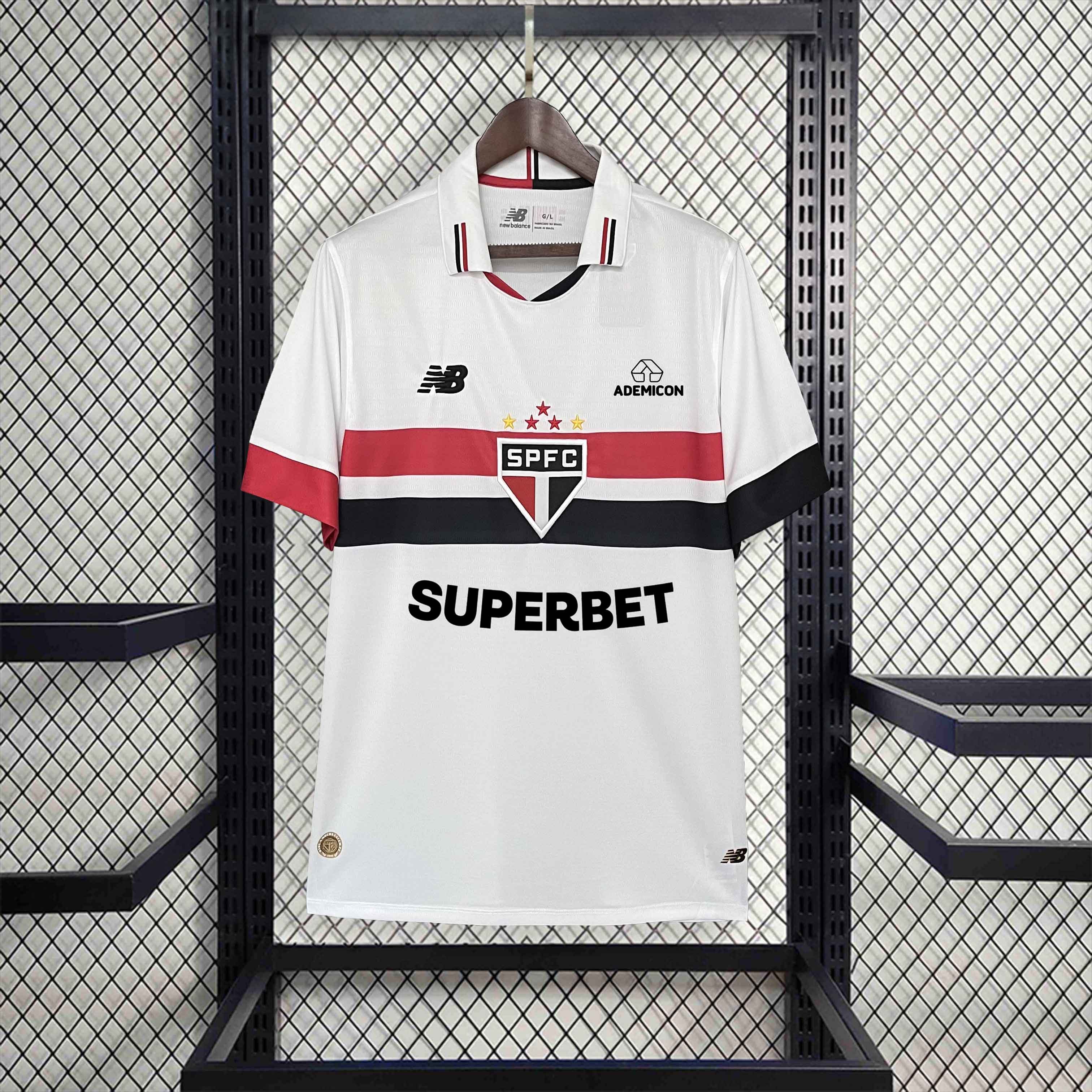 Sao Paulo FC Soccer Jersey Home Custom Shirt 2024 - ujerseystore