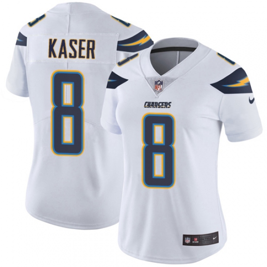 Women's Nike Los Angeles Chargers #8 Drew Kaser Elite White NFL Jersey - Ujersey