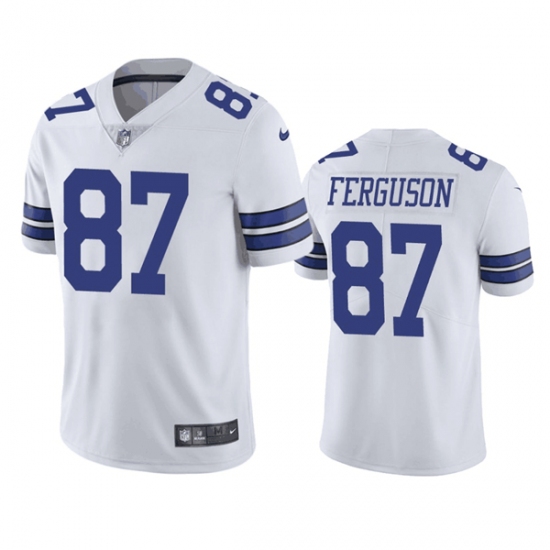 Men's Dallas Cowboys #87 Jake Ferguson White Vapor Untouchable Limited Football Stitched Jersey - Ujersey