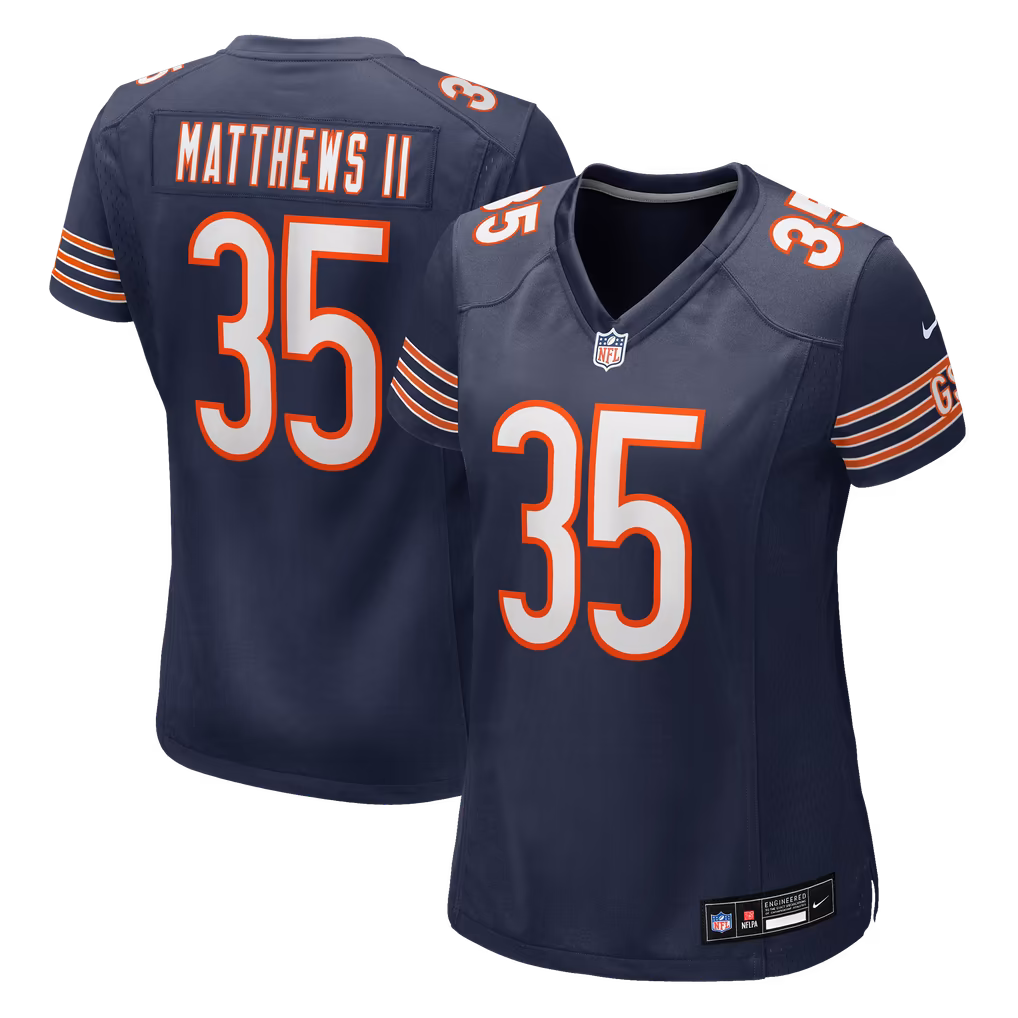 Women's Chicago Bears Wayne Matthews II Nike Navy Team Game Jersey