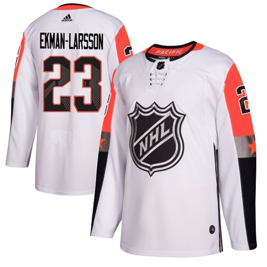 Men's Adidas Arizona Coyotes #23 Oliver Ekman-Larsson Authentic White 2018 All-Star Pacific Division NHL Jersey - Ujersey