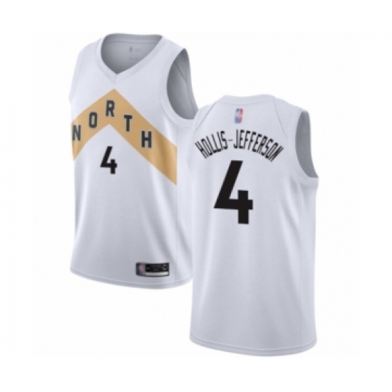 Youth Toronto Raptors #4 Rondae Hollis-Jefferson Swingman White Basketball Jersey - City Edition - Ujersey