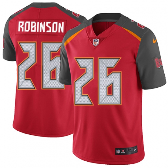 Youth Nike Tampa Bay Buccaneers #26 Josh Robinson Red Team Color Vapor Untouchable Limited Player NFL Jersey - Ujersey