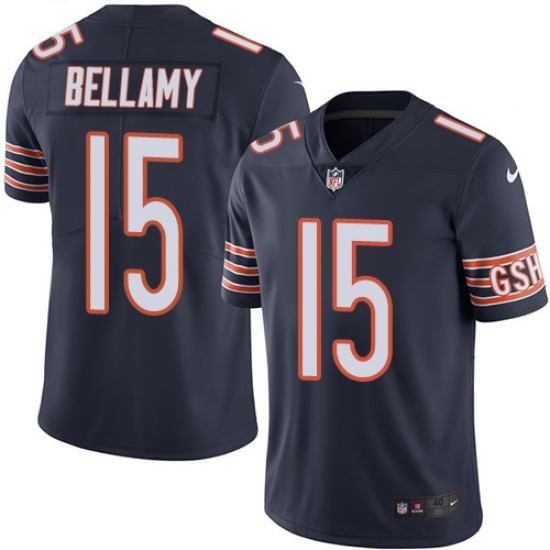 Youth Nike Chicago Bears #15 Josh Bellamy Navy Blue Team Color Vapor Untouchable Limited Player NFL Jersey - Ujersey