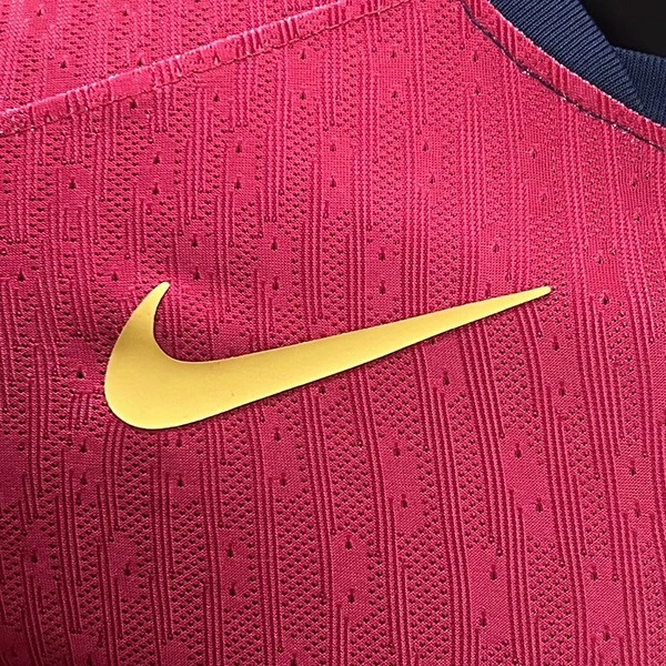 Soccer Jersey Barcelona Home Shirt Long Sleeve 2024/25-Spotify Logo Without Text - U-jersey