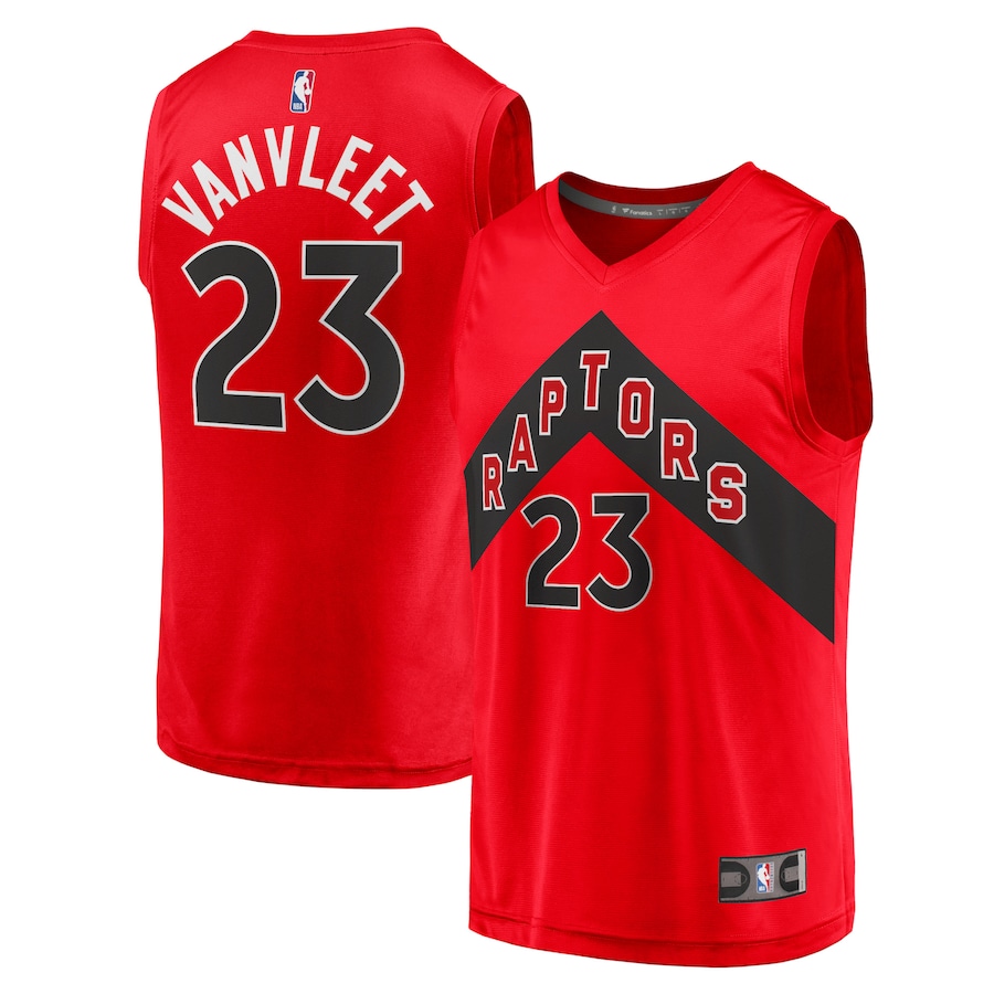 Men's Toronto Raptors Fred VanVleet Fanatics Red Fast Break Replica Jersey - Icon Edition - Ujersey NHL