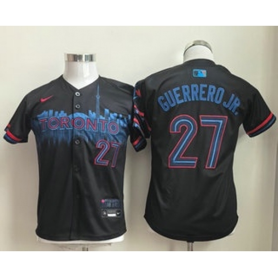 Youth Toronto Blue Jays #27 Vladimir Guerrero Jr Black City Limited Jersey - Ujersey