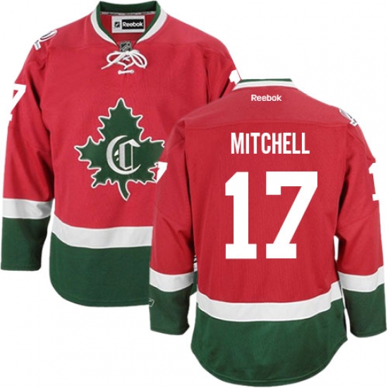 Men's Reebok Montreal Canadiens #17 Torrey Mitchell Authentic Red New CD NHL Jersey - Ujersey