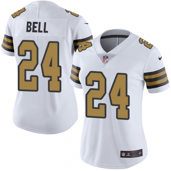 Women's Nike New Orleans Saints #24 Vonn Bell Limited White Rush Vapor Untouchable NFL Jersey - Ujersey