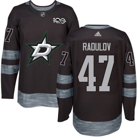 Men's Adidas Dallas Stars #47 Alexander Radulov Premier Black 1917-2017 100th Anniversary NHL Jersey - Ujersey