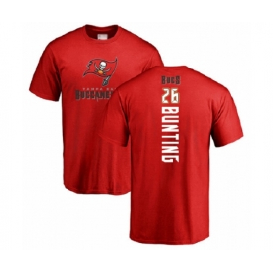 Football Tampa Bay Buccaneers #26 Sean Bunting Red Backer T-Shirt - Ujersey