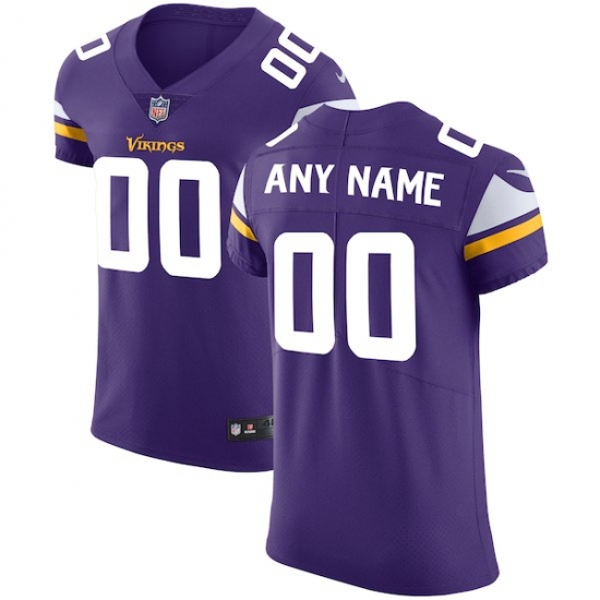Men's Minnesota Vikings Nike Purple Vapor Untouchable Custom Elite Jersey - Ujersey