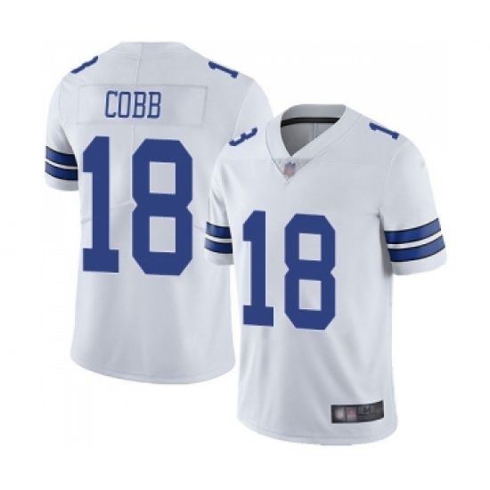 Youth Dallas Cowboys #18 Randall Cobb White Vapor Untouchable Limited Player Football Jersey - Ujersey