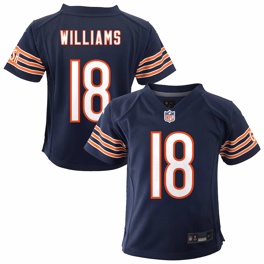 Toddler Chicago Bears Caleb Williams Nike Navy Game Jersey - Ujersey