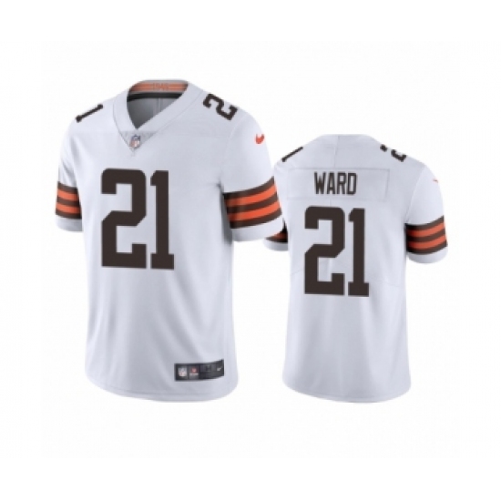 Cleveland Browns #21 Denzel Ward White 2020 Vapor Limited Jersey