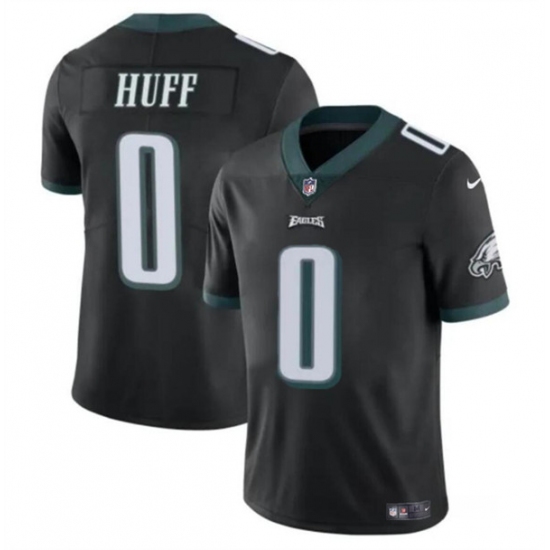 Men's Philadelphia Eagles #0 Bryce Huff Black Vapor Untouchable Limited Football Stitched Jersey - Ujersey