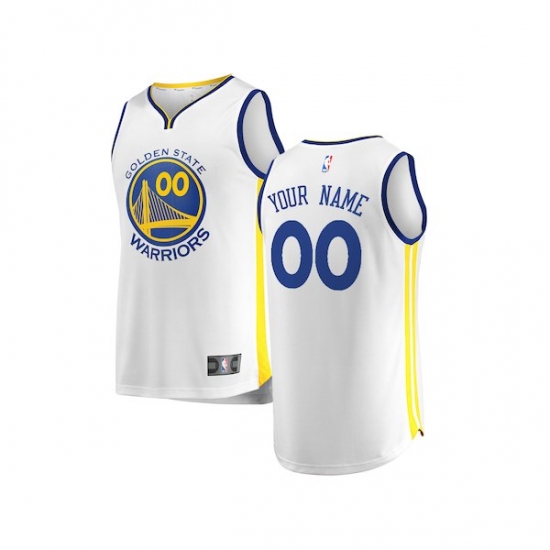 Youth Golden State Warriors Fanatics Branded White Fast Break Custom Replica Jersey - Association Edition - Ujersey