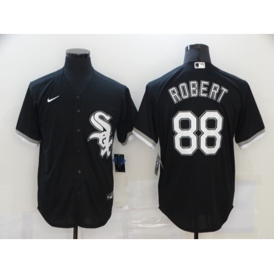 Men's Chicago White Sox #88 Luis Robert Nike Black 2020 Jerseys