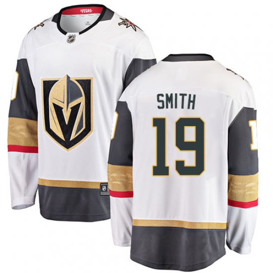 Youth Vegas Golden Knights #19 Reilly Smith Authentic White Away Fanatics Branded Breakaway NHL Jersey - Ujersey