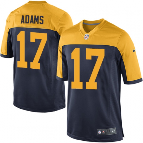 Men's Nike Green Bay Packers #17 Davante Adams Game Navy Blue Alternate NFL Jersey - Ujersey