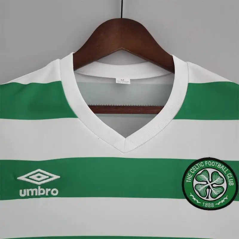 Celtic Retro Soccer Jersey Home Custom Shirt 1980/81 - ujerseystore
