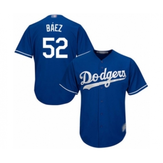 Youth Los Angeles Dodgers #52 Pedro Baez Authentic Royal Blue Alternate Cool Base Baseball Player Jersey