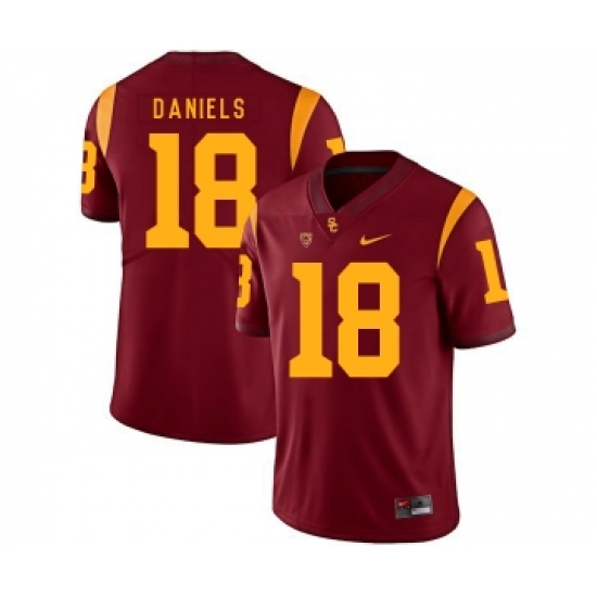 USC Trojans 18 JT Daniels Red College Football Jersey - Ujersey