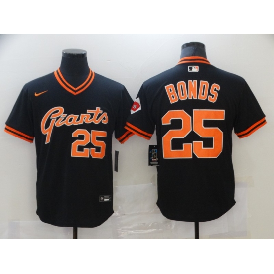 Men's Nike San Francisco Giants #25 Barry Bonds Black Fashion Baseball Jersey